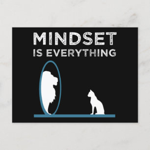 Mindset is alles Motivatie prijsopgave Briefkaart