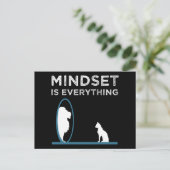 Mindset is alles Motivatie prijsopgave Briefkaart (Staand voorkant)