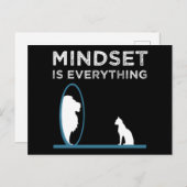 Mindset is alles Motivatie prijsopgave Briefkaart (Voorkant / Achterkant)