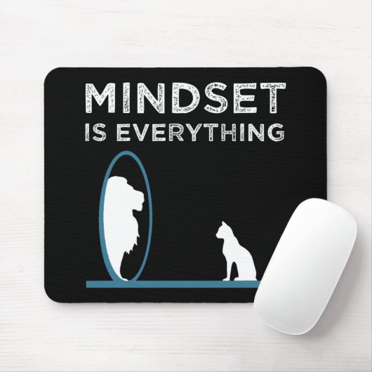 Mindset is alles Motivatie prijsopgave Muismat (Met muis)