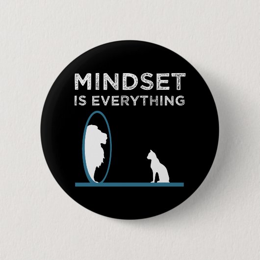Mindset is alles Motivatie prijsopgave Ronde Button 5,7 Cm (Voorkant)