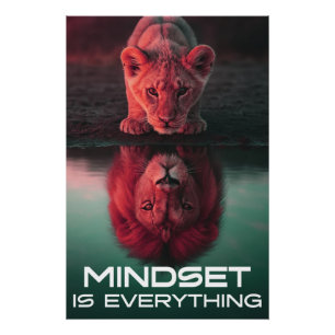 Mindset is alles - ontgrendel je volledige potenti perfect poster