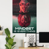 Mindset is alles - ontgrendel je volledige potenti poster (Thuiskantoor)