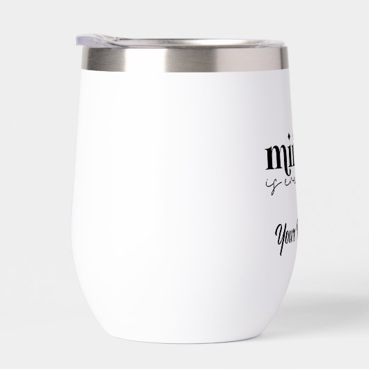 Mindset is alles, Typografie Waterfles (Rechts)