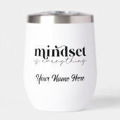 Mindset is alles, Typografie Waterfles (Voorkant)