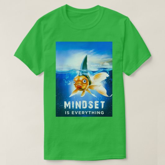 Mindset is Alles vis T-shirt (Design voorkant)