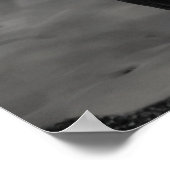 Mindset is alles - zwart kattenpanter water poster (Hoek)