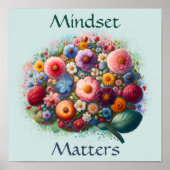 Mindset is belangrijk voor Inspirerend Mental Heal Poster (Voorkant)
