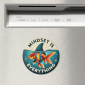 Mindset Is Everything Goldfish Motivational Quote Magneet (Insitu (Vaatwasser))