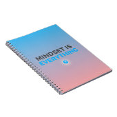Mindset Is Everything – Gradient Motivational Note Notitieboek (Rechterzijde)