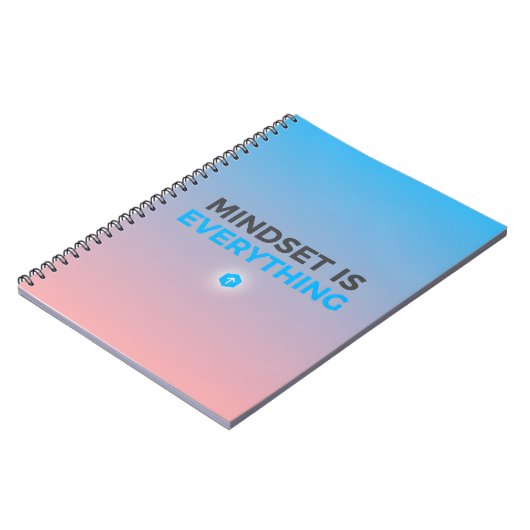 Mindset Is Everything – Gradient Motivational Note Notitieboek (Linkerzijde)
