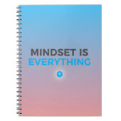 Mindset Is Everything – Gradient Motivational Note Notitieboek (Voorkant)