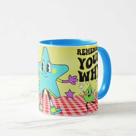 mindset is everything Retro Smile  Mok (Voorkant rechts)