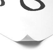 Mindset Quote Minimalistisch Modern Zwart-wit Poster (Hoek)