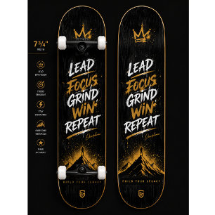 Mindset Skateboard Deck Design Motiverende Muur