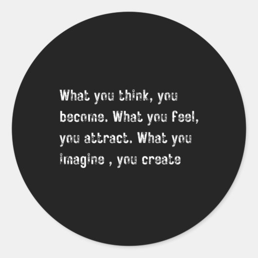 mindset-Sticker Ronde Sticker (Voorkant)