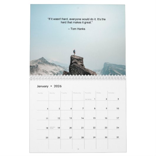 Mindset succes kalender (Jan 2026)