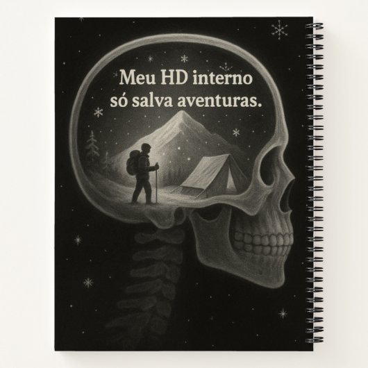 "Mindset van avontuur" Notitieboek (Achterkant)