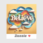 MindSphere: Geloof in Living Colour Sticker (Vel)