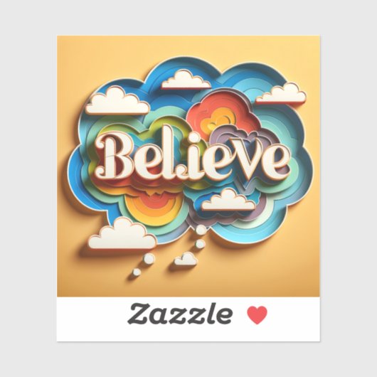 MindSphere: Geloof in Living Colour Sticker (Vel)