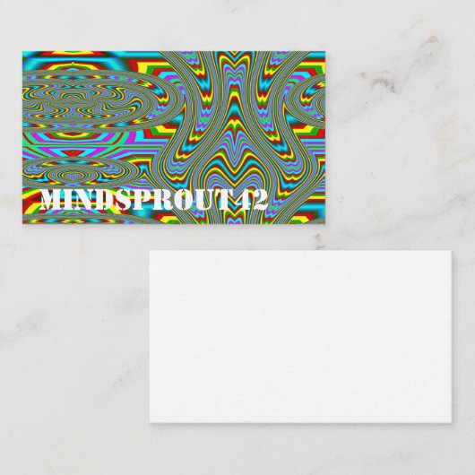 MINDSPROUT42 (tekst bewerken) Visitekaartje (Voorkant / Achterkant)