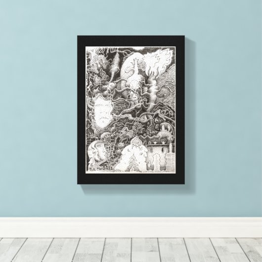 Mindsucker Syndrome Canvas Afdruk (Insitu (Houten vloer))