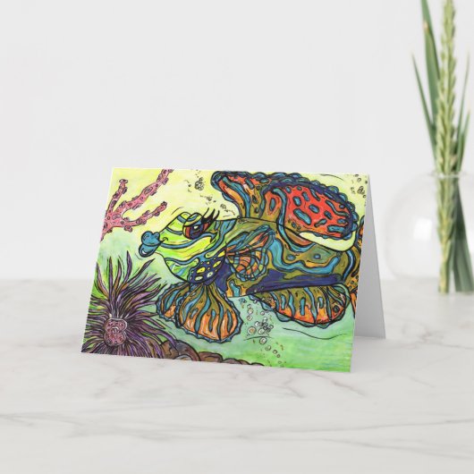 Mindy de Mandarin Vissen Kaart (Voorkant)