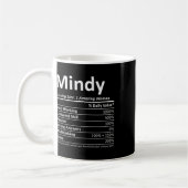 Mindy Voeding Gepersonaliseerde Naam Grappige Kers Koffiemok (Links)