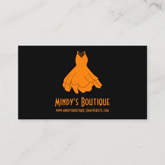 Mindy's Boutique Visitekaartje (Voorkant)