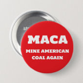 Mine American Coal Again Button (Voorkant /achterkant)