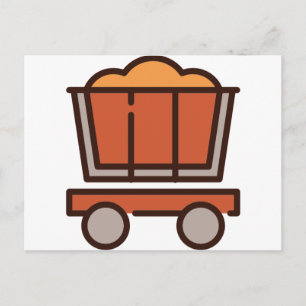 Mine Cart Briefkaart
