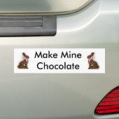 Mine Chocolade maken Bumpersticker (Op auto)