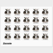 Mine Chocolade Paasbunny Rabbit Compassion maken Vierkante Sticker (Vel)