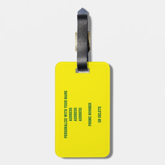 Mine! meisje volleybal groen goud team kleuren bagagelabel (Achterkant verticaal)