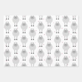 "Mine Mine" Gek Schattige Schaap Liefde Inpakpapier Vel (Voorkant 2)