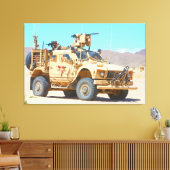 MINE-RESISTENT AMBUSH BESCHERMD VOERTUIG 32x48 Canvas Afdruk (Insitu (Woonkamer))