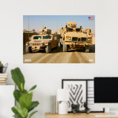 MINE-RESISTENT AMBUSH BESCHERMD VOERTUIG POSTER (Thuiskantoor)