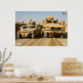 MINE-RESISTENT AMBUSH BESCHERMD VOERTUIG POSTER (Keuken)