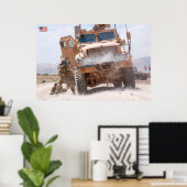MINE-RESISTENT AMBUSH BESCHERMD VOERTUIG POSTER (Thuiskantoor)
