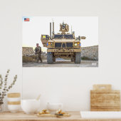 MINE-RESISTENT AMBUSH BESCHERMD VOERTUIG POSTER (Keuken)