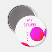 MINE = school locker magneet (Voorkant / Achterkant)