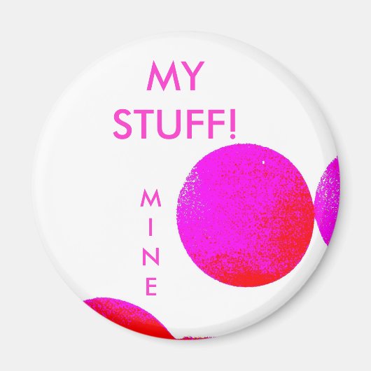 MINE = school locker magneet (Voorkant)