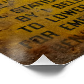 Mine Shaft Hoist Communicatie Grafiek Perfect Poster (Hoek)