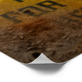 Mine Shaft Hoist Communicatie Grafiek Poster (Hoek)