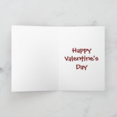 Mine Sock Monkey Happy Valentine Day Card Feestdagen Kaart (Binnen)