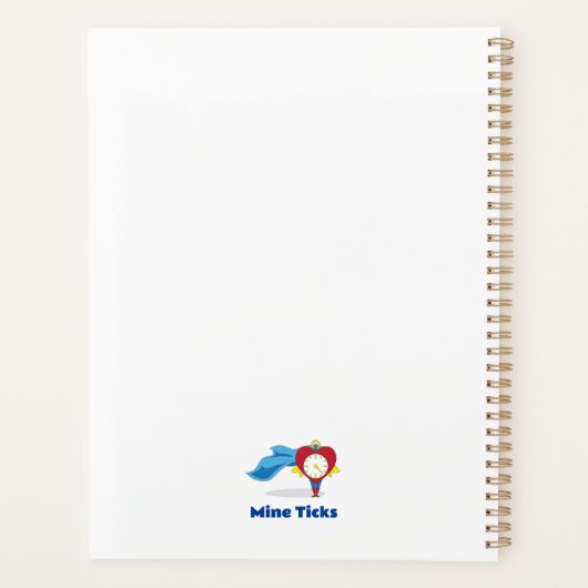 Mine Ticks Planner (Achterkant)