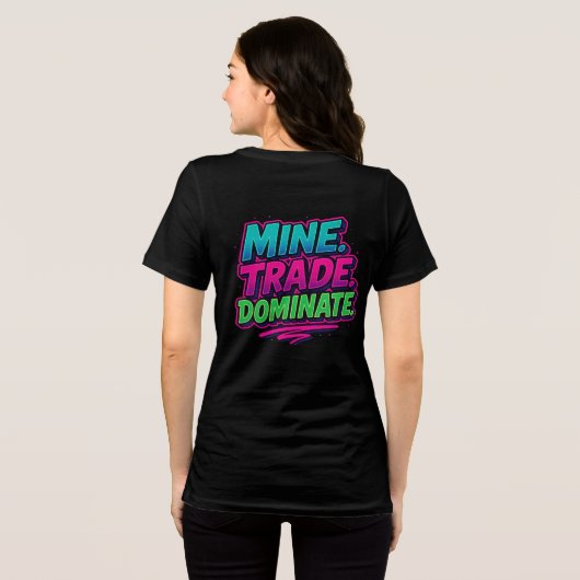 Mine Trade Domineren Bella + Canvas Vrouwen Tri-bl Tri-Blend Shirt (Achterkant volledig)