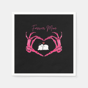 Mine, Valentijnsdag Classic - Skeleton Handen Hore Servet