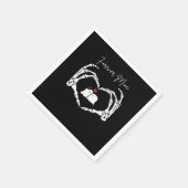 Mine, Valentijnsdag Classic - Skeleton Handen Hore Servet (Hoek)