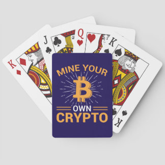 Mine Your Own Crypto Bitcoin Mining, BTC  Pokerkaarten